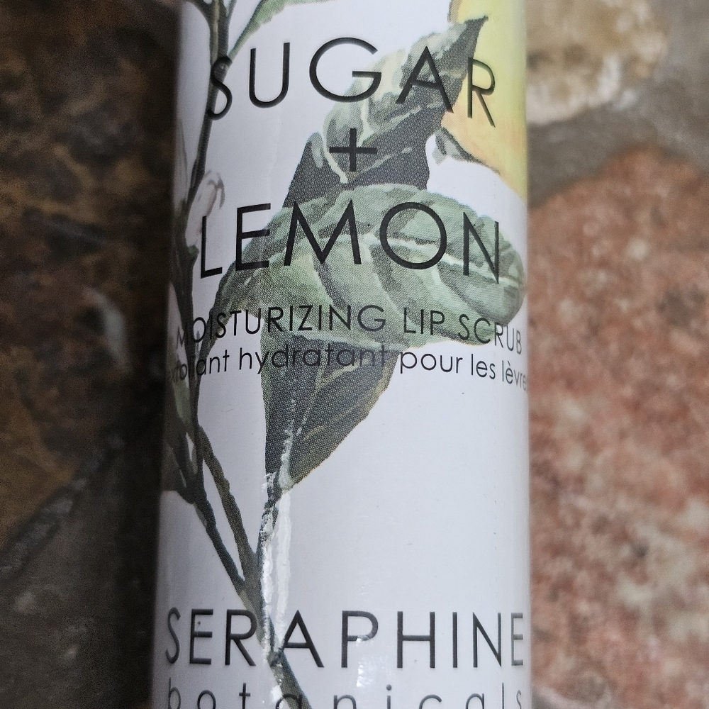 New Seraphine Botanicals Sugar + Lemon Moisturizing Lip Scrub - Picture 6 of 7